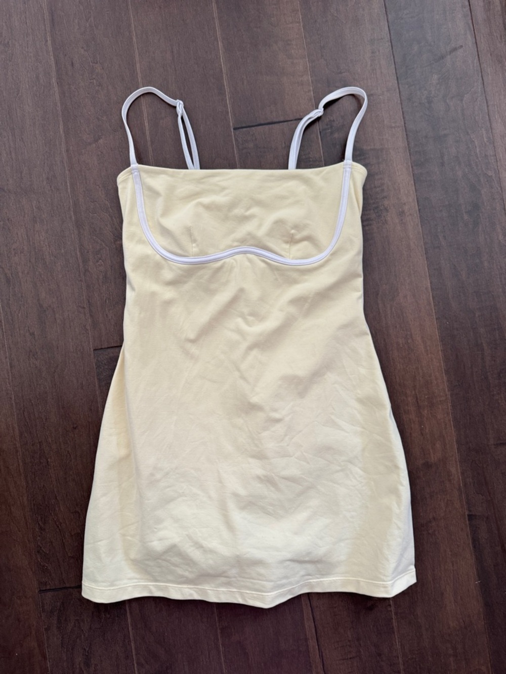 ALO Yoga Yellow Airbrush Streamlined Dress